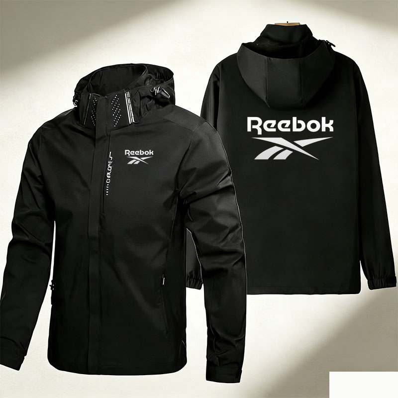 Cycling Rain Jacket Commute - Reebok Logo Men's Waterproof Cycling Jacket