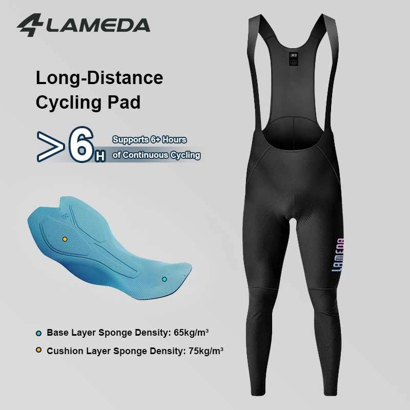 Cycling Commuter Pants - LAMEDA Men's Cycling Bib Pants Support