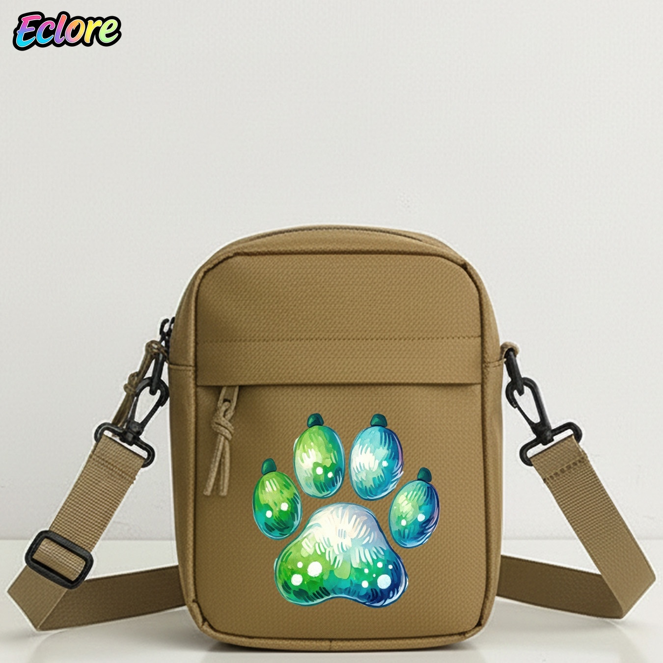 Watercolor Animal Paw Print Sh - огляд і ціна Cycling Commute Bag