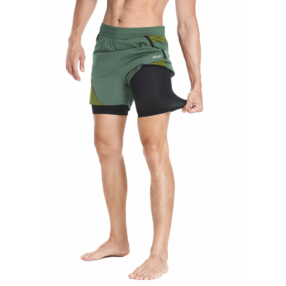ARSUXEO Sports Shorts Men 2 In - огляд і ціна Cycling Commuter Pants