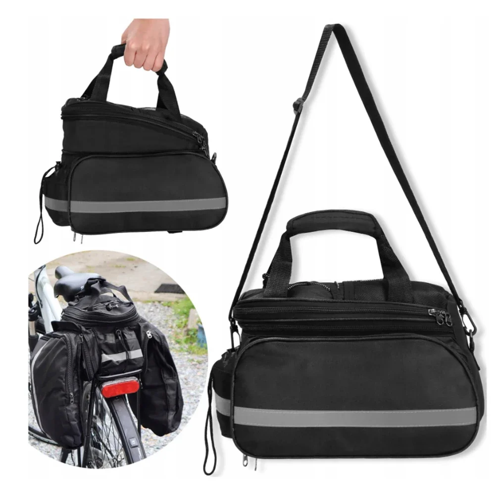 Bicycle Trunk Bag 27L Bicycle  - огляд і ціна Cycling Commute In Rain