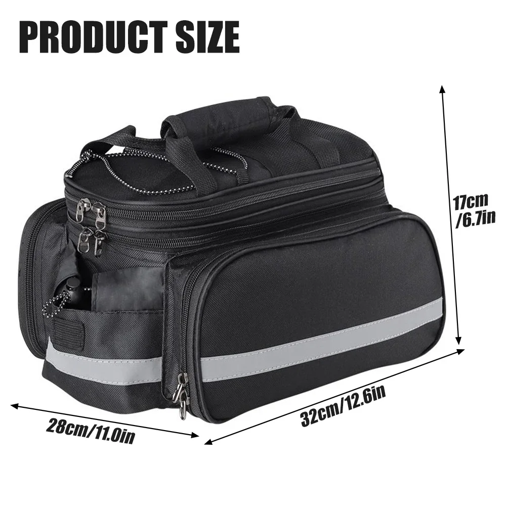 Bicycle Trunk Bag 27L Bicycle  - огляд і ціна Cycling Commute In Rain